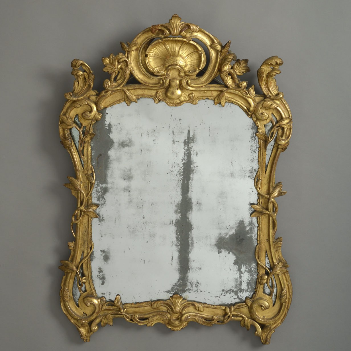 18th century giltwood mirror